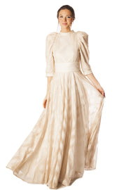 Textured Tone on Tone Gown