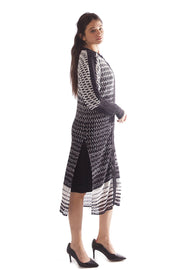 Scrunched Printed Split Side Tunic