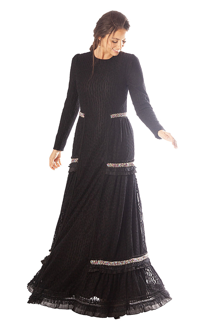 Beaded Knit Gown