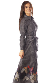 Diamonds Border Shirt Dress