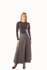 Paneled Midi Skirt