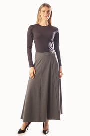 Paneled Midi Skirt