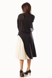 Pleated Chiffon Back Top