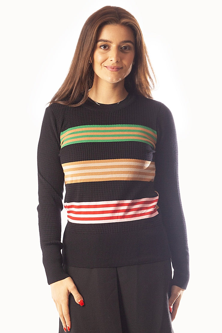 Placement Stripes Sweater