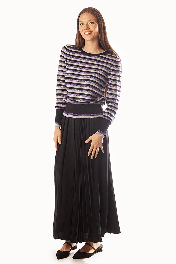 Lurex Striped Sweater