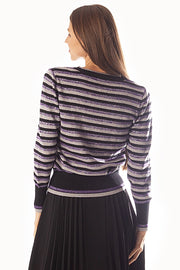 Lurex Striped Sweater