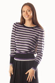 Lurex Striped Sweater