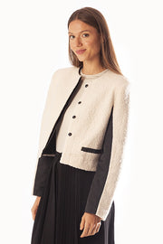 Wooly Short Jacket w/ Pocket Slits