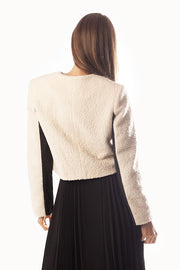 Wooly Short Jacket w/ Pocket Slits