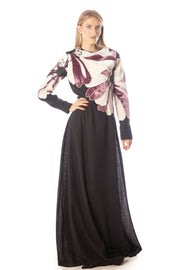 Large Velvet Flower Gown