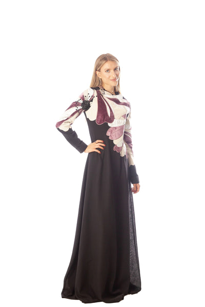 Large Velvet Flower Gown