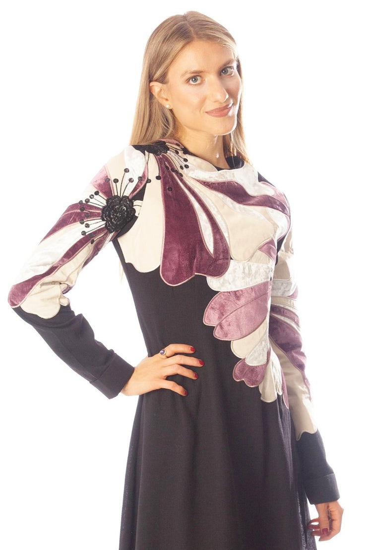 Large Velvet Flower Gown