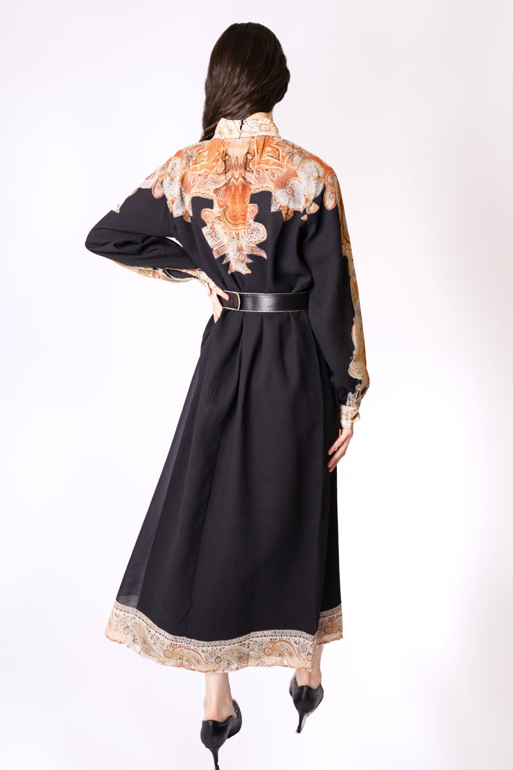 Paisley Bordered Dress