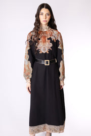 Paisley Bordered Dress