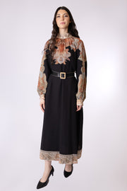 Paisley Bordered Dress