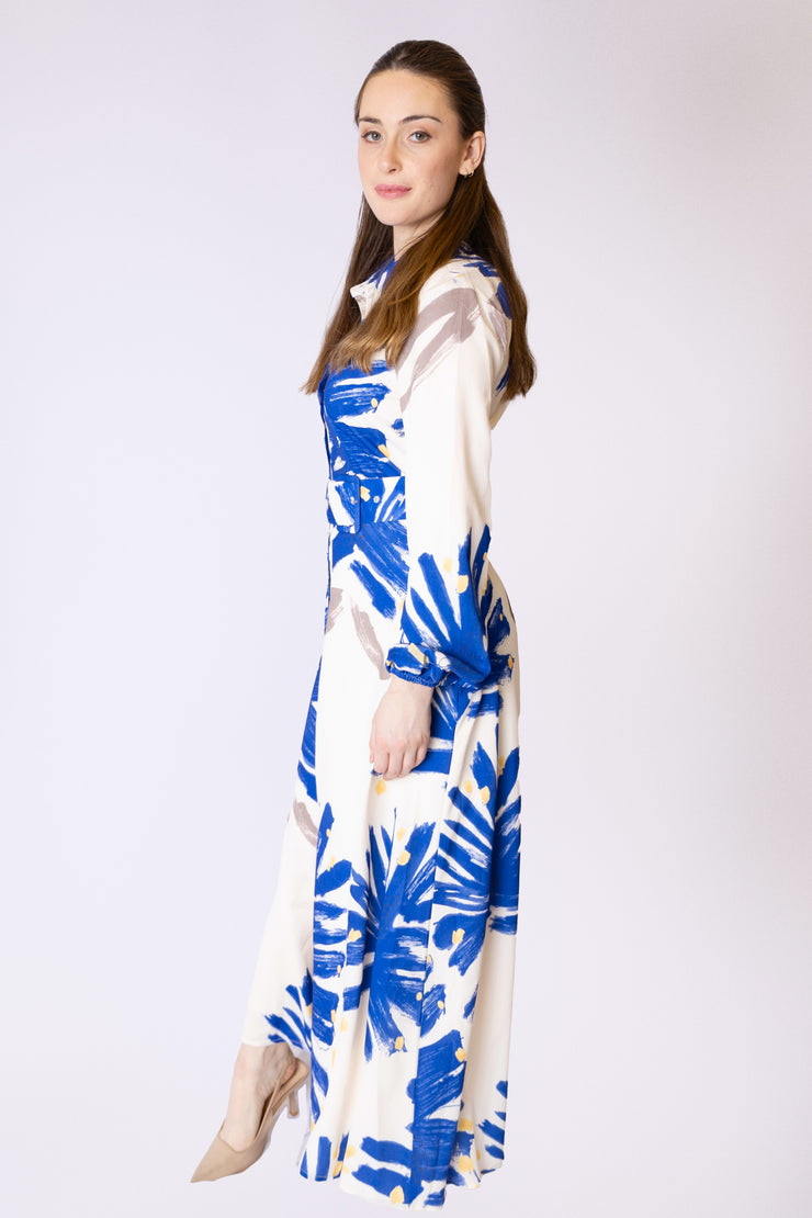 Large Painted Leaves Dress