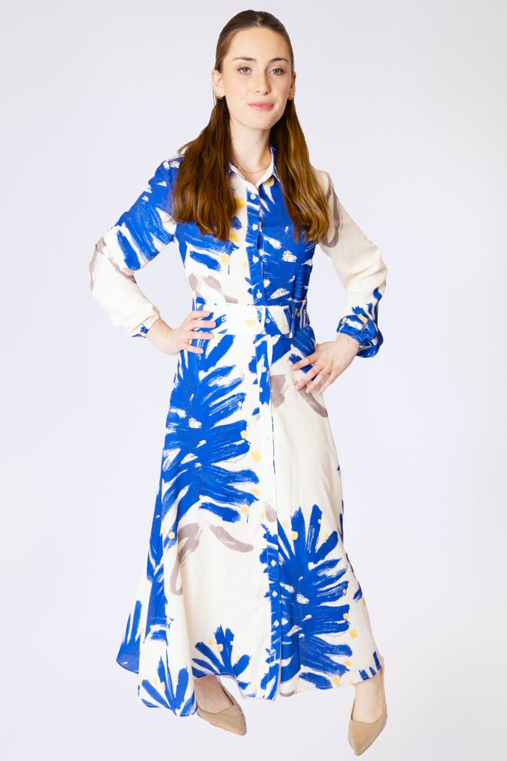 Large Painted Leaves Dress