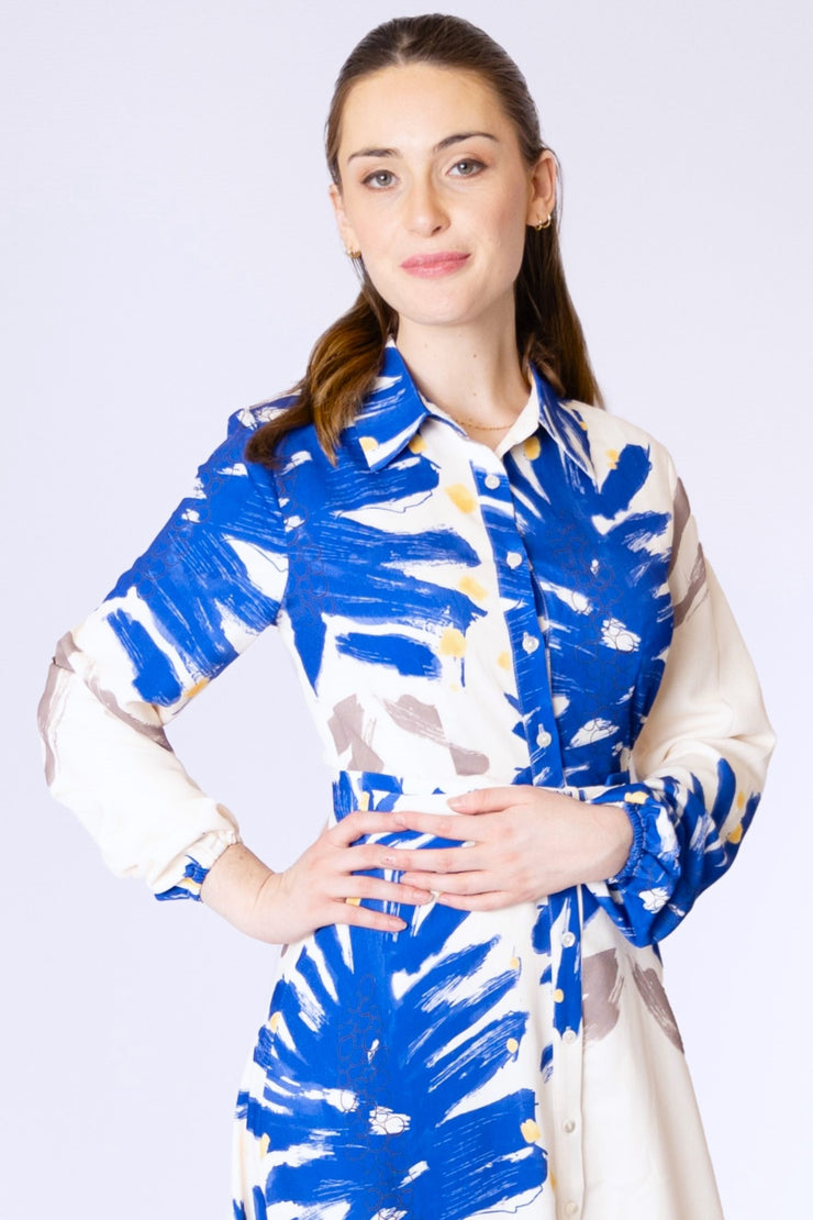 Large Painted Leaves Dress