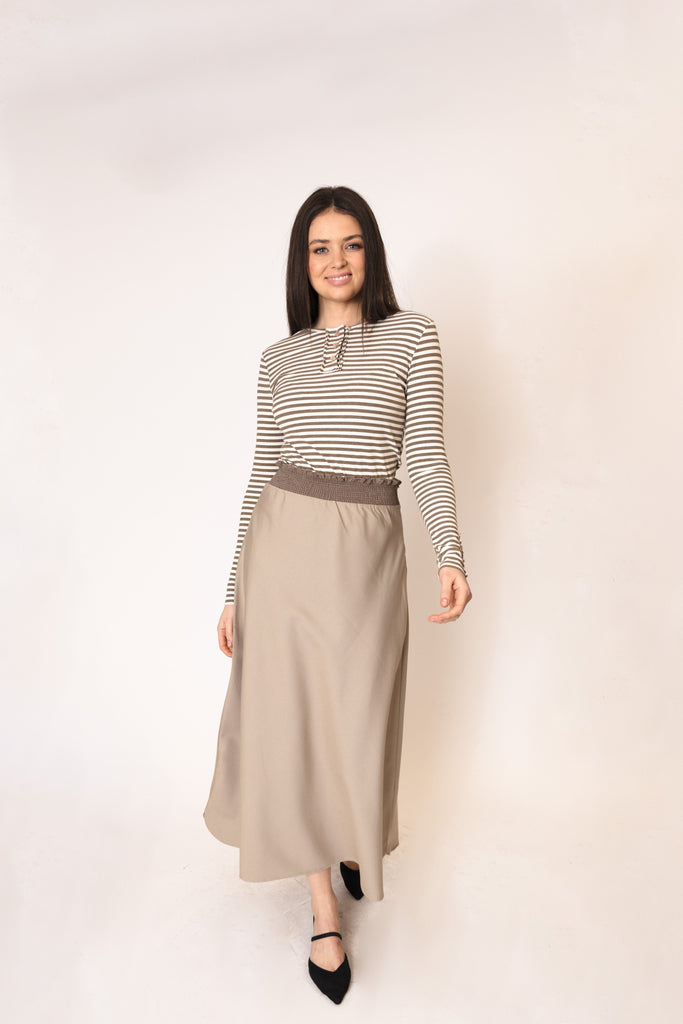 【正規品】Mel gather skirt size S Side Trim Detail Gather Skirt - Gracia Fashion