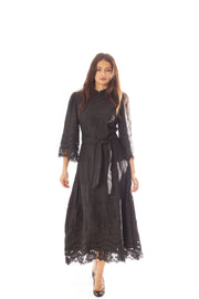 Graduated Eyelet Bordered Dress