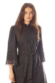 Graduated Eyelet Bordered Dress