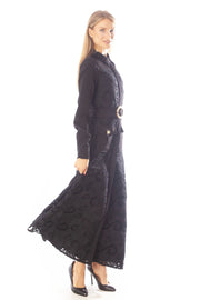 Lace Button Down Dress w/ Pockets