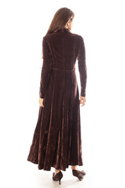 Velvet Dress w/ Collar