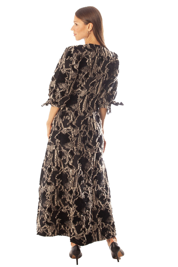 Fit+Flare Specialty Brocade Dress