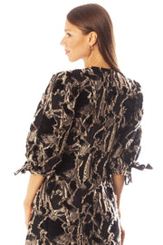 Fit+Flare Specialty Brocade Dress