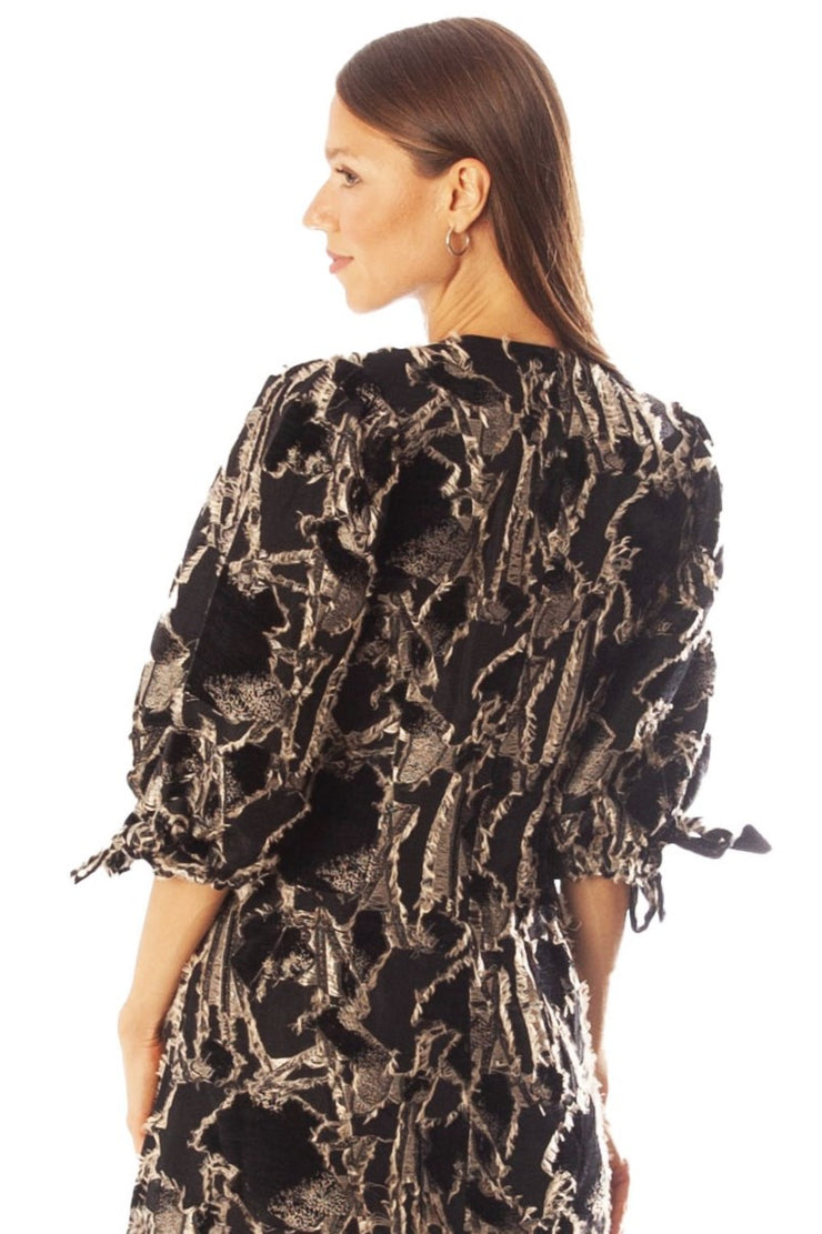 Fit+Flare Specialty Brocade Dress