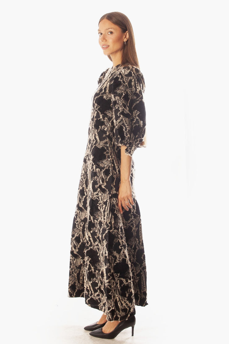 Fit+Flare Specialty Brocade Dress