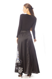 Beaded Flowers Bell Gown Skirt