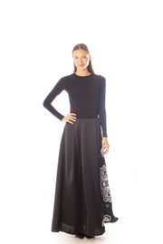 Beaded Flowers Bell Gown Skirt