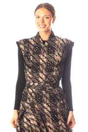 Fringed Plaid Sleeveless Dress