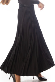 Demi Pleat + Crushed Velvet Skirt