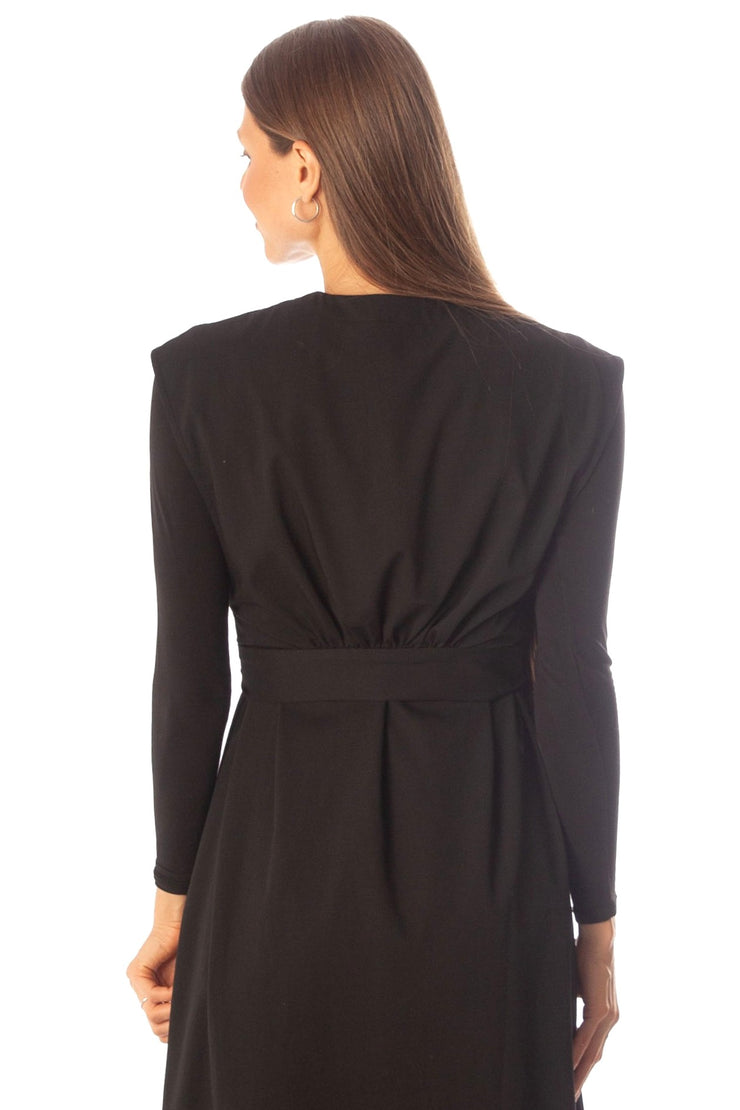 Wrapped Back to Front Vest Dress