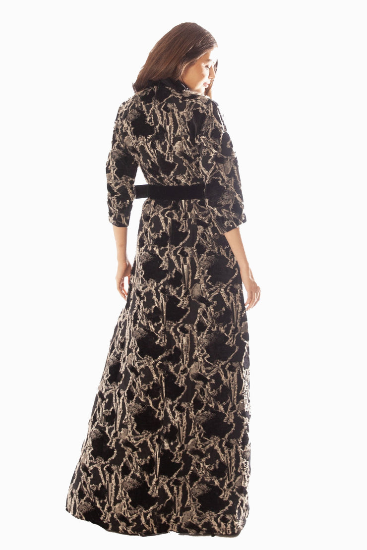 Beaded Collar Gown