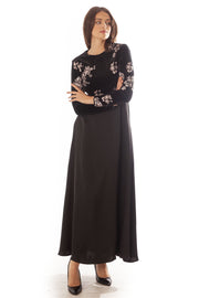 Sequin Velvet Top Empire Dress