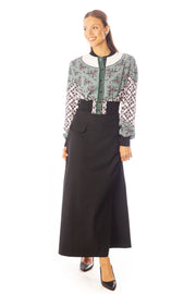 Large Waist Printed Bomber Jacket