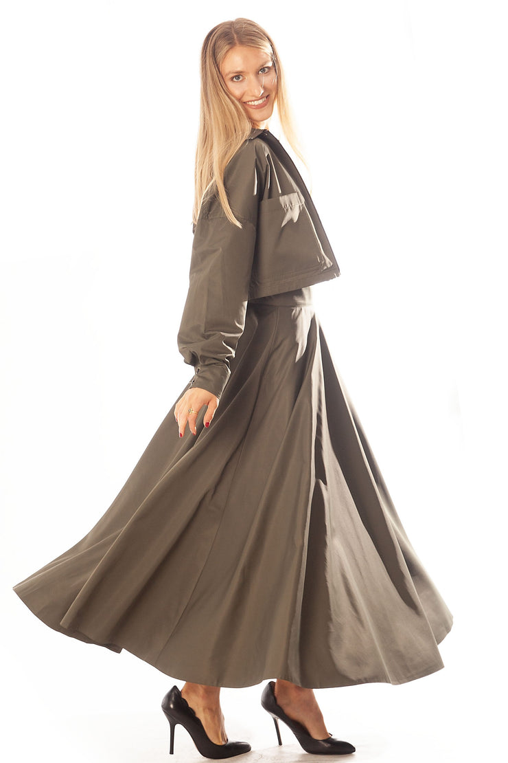 Cargo Pockets Zip Up Jacket