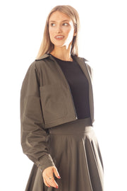 Cargo Pockets Zip Up Jacket