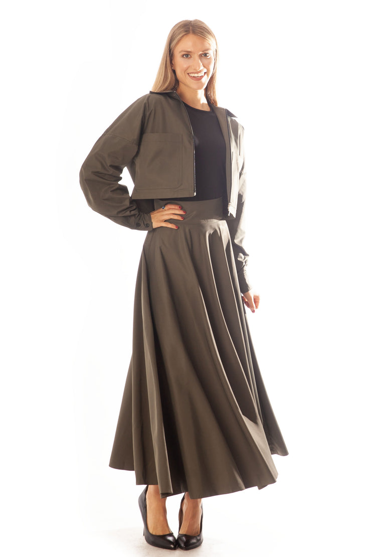 Cargo Pockets Zip Up Jacket