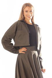 Cargo Pockets Zip Up Jacket