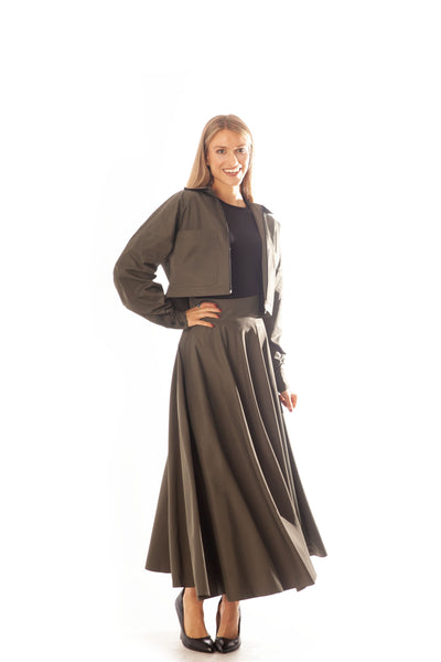 Wide Waist Circle Skirt