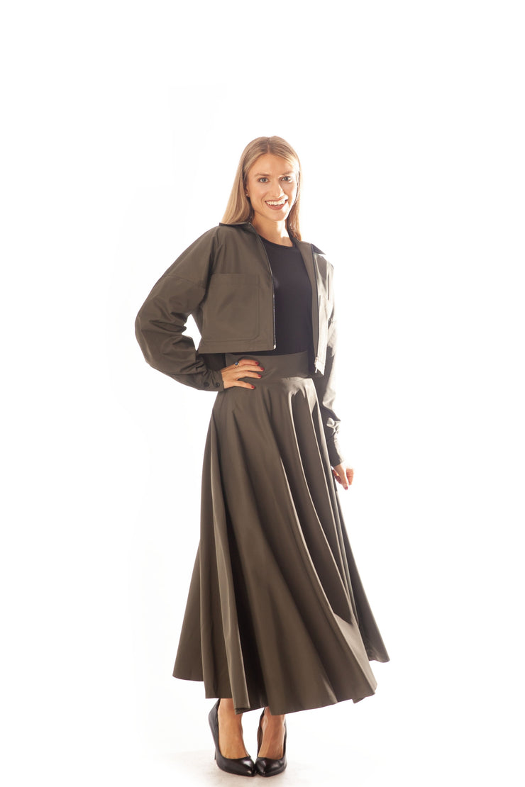 Wide Waist Circle Skirt