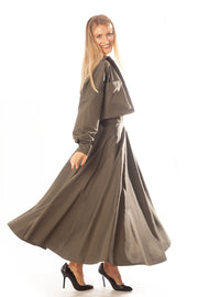 Wide Waist Circle Skirt