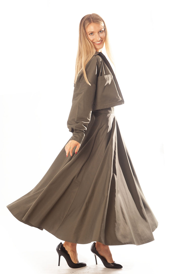 Wide Waist Circle Skirt