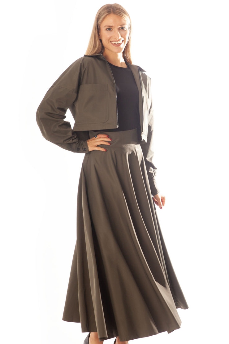 Wide Waist Circle Skirt
