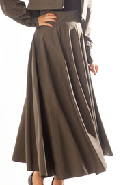 Wide Waist Circle Skirt