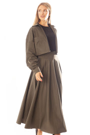 Wide Waist Circle Skirt